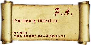 Perlberg Aniella névjegykártya